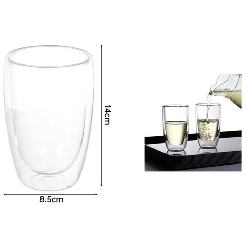 Vaso de Vidrio 450 ml Doble Pared