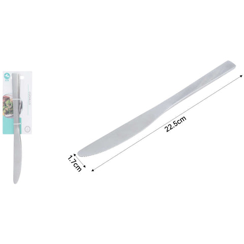 Set de 2 Cuchillos para Comida de Acero Inoxidable - Punta Cuadrada