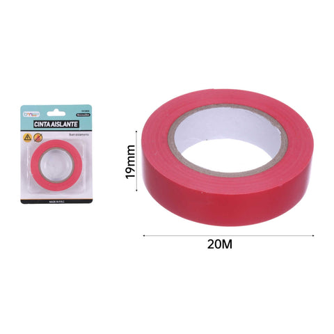Cinta Eléctrica Roja 1.9cm x 20m