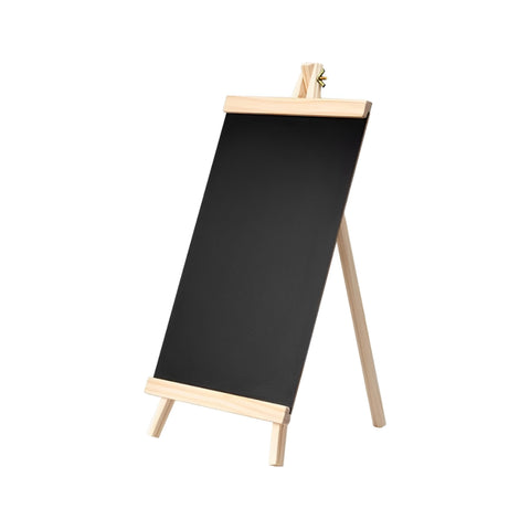 Pizarra Negra a Tiza 30x60 cm con Atril de Madera - Ideal para Mensajes y Exposiciones