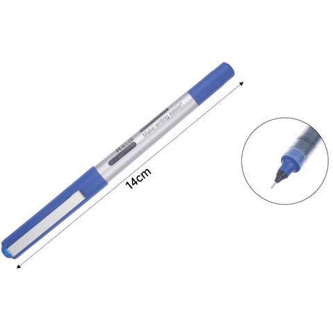 Bolígrafo de Gel Punta Fina 0.5 mm - Tinta Azul de Secado Rápido