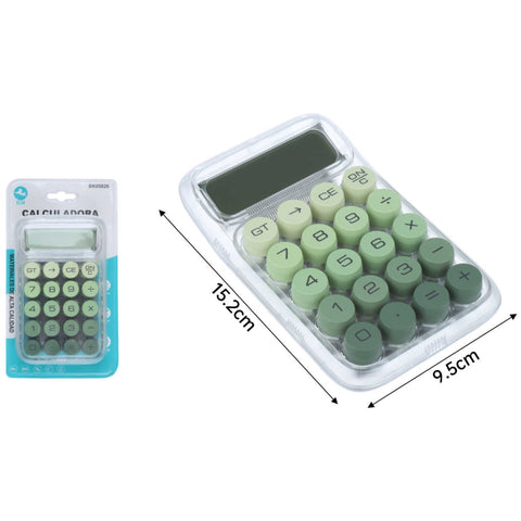 Calculadora Transparente Compacta - Diseño Moderno y Funcional