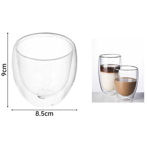 Vaso de Vidrio Doble Pared 250 ml