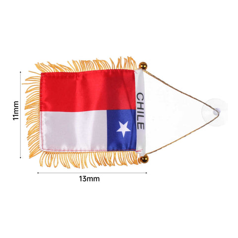 Banderín Decorativo Pequeño 12x8cm Fiestas Patrias de Chile
