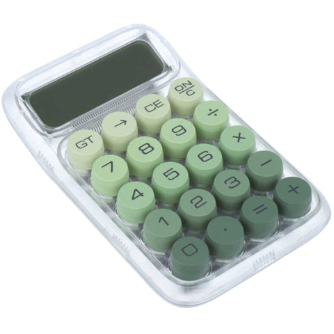 Calculadora Transparente Compacta - Diseño Moderno y Funcional