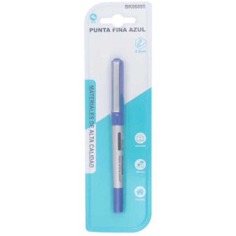 Bolígrafo de Gel Punta Fina 0.5 mm - Tinta Azul de Secado Rápido