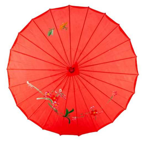 Sombrilla China Decorativa - Estilo Tradicional, 84 cm de Diámetro - Colores Variados