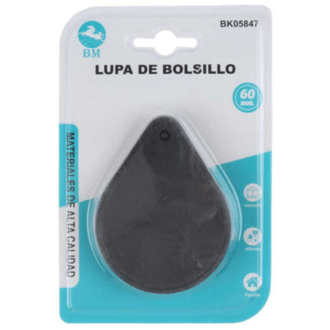 Lupa Plegable de Plástico 60mm - 3x de Aumento - 1PCS