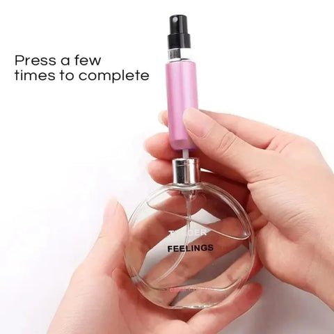 Pack de 5 Atomizadores Recargables para Perfume – Portátiles 5 ml - Colores Variados