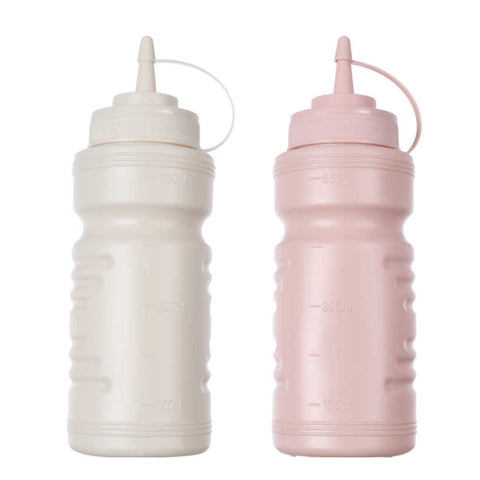 Dispensador de Salsas 550ml (Pack x2) – Mostacero / Salsero Tipo Mamadera