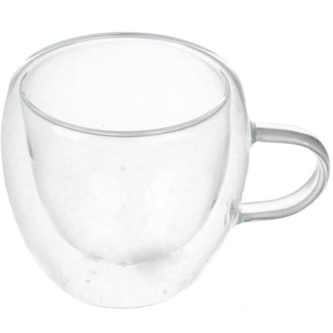 Taza de Vidrio Doble Pared 80 ml