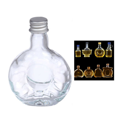 Mini Decantador de Whisky 50ml con Tapa Metálica