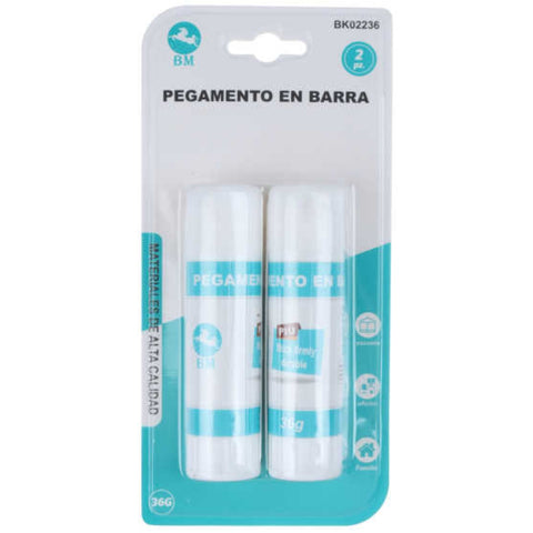 Set de 2 Pegamentos en Barra 36g - Adhesión Fuerte y Duradera