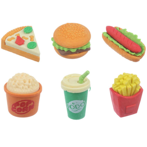 Set de Goma de Borrar Diseño Comida Rápida - Diversión en Cada Borrado