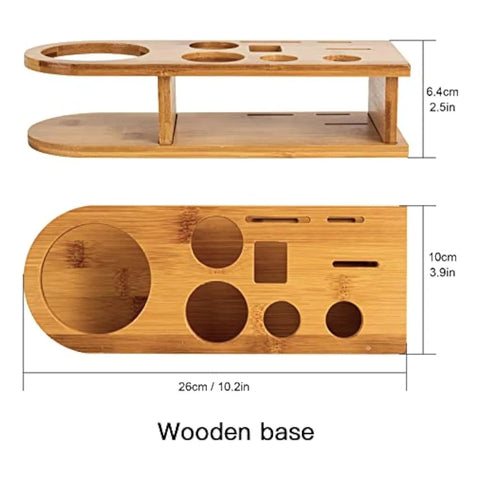 Set Coctelera 550ml con Base de Madera y Accesorios