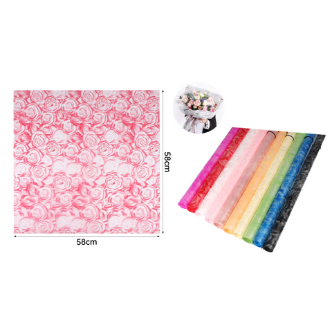 Papel Coreano para Envolver Flores 20 Pcs - Diseños y Colores Variados