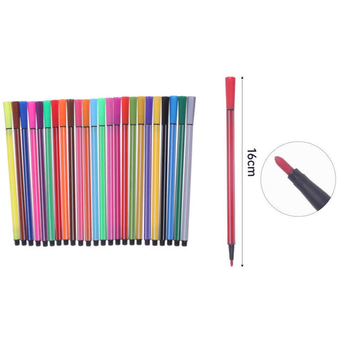 Set de 24 Marcadores de Acuarela - Colores Vivos y Efectos Artísticos