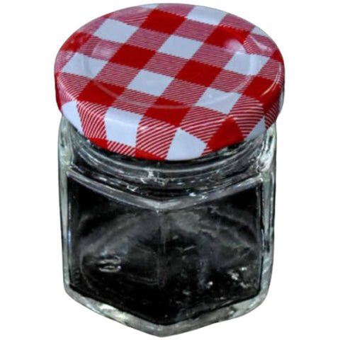 Pack de 60 Frascos De Vidrio Hexagonal Conservero Con Tapa 45ml Color Tapa Variado