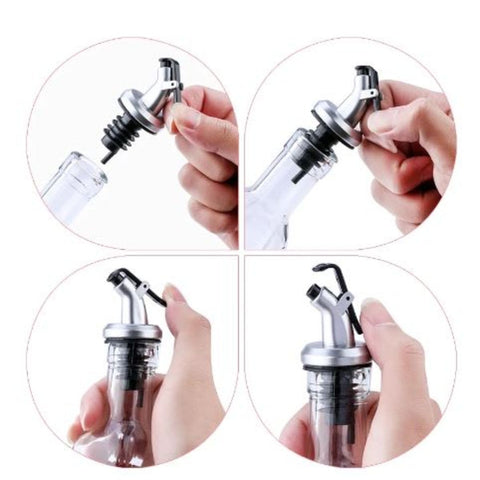 Botella De Vidrio Para Aceite Vinagre Y Soya 250ml