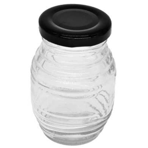 Frasco De Vidrio Conservero Tipo Barril 100ml Tapa Metalica Color Variado