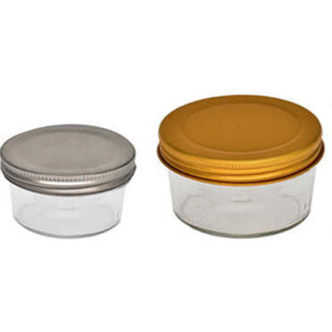 Frasco De Vidrio Con Tapa Para Velas - 100ml - Tapa Colores Variados