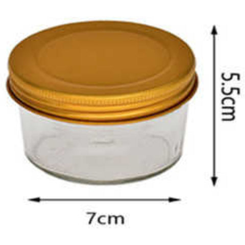 Frasco De Vidrio Con Tapa Para Velas - 100ml - Tapa Colores Variados