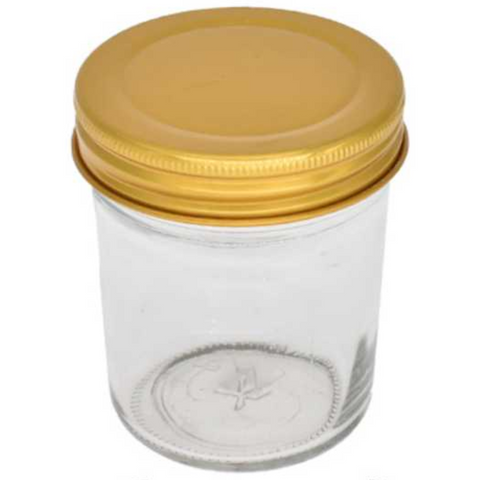 Frasco de Vidrio Conservero 200ml - Con Tapa Colores Variados