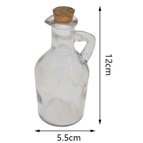 Aceitero Vinagrero De Vidrio Con Tapa Corcho 120ml