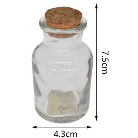 Embalaje de 216 Frascos de Vidrio 60 ml con Tapa de Corcho