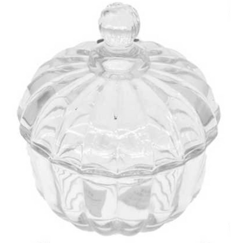 Frasco De Vidrio Decorativo Con Tapa