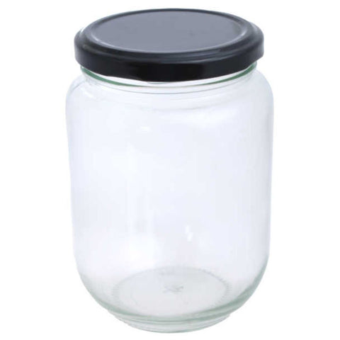 Fasco de Vidrio Conservero Con Tapa Metalica 480ml