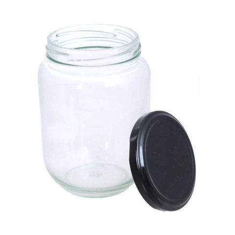 Fasco de Vidrio Conservero Con Tapa Metalica 480ml