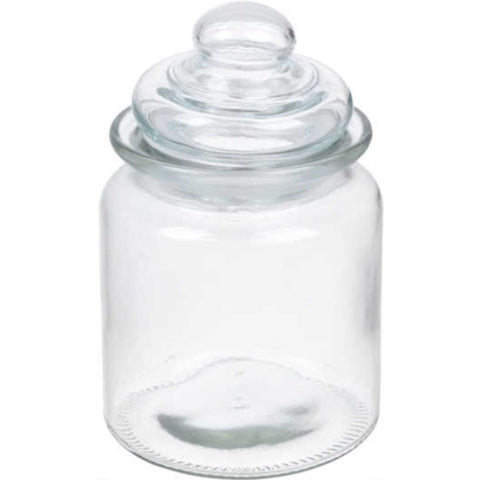 Frasco de Vidrio 280ml con Tapa Hermética y Diseño Liso