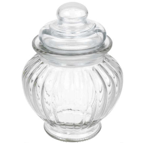 Frasco de Vidrio 300ml con Tapa Hermética y Diseño de Corazón