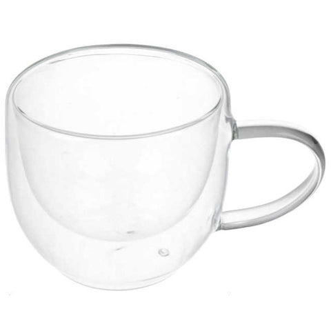 Taza de Vidrio Doble Pared 220 ml - Elegante y Resistente
