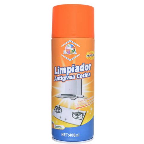 Limpiador Desengrasante en Aerosol Antigrasa De Cocina Spray 400ml