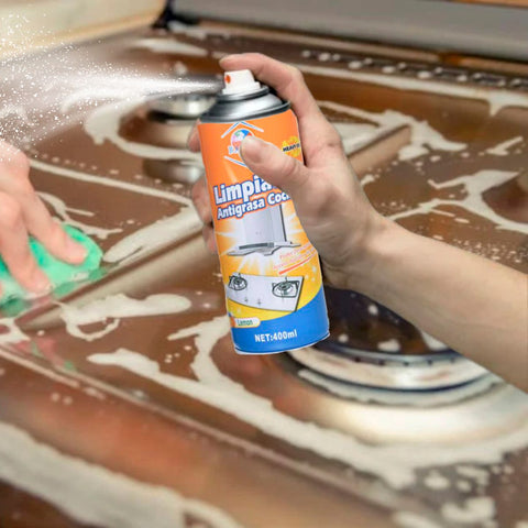 Limpiador Desengrasante en Aerosol Antigrasa De Cocina Spray 400ml