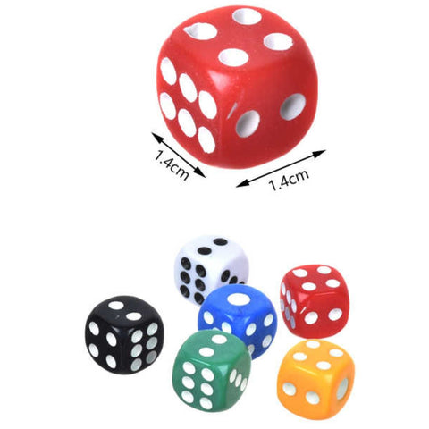 Pack de 18 Dados de Mesa Mixtos en Blíster - Modelo 14# Multicolores
