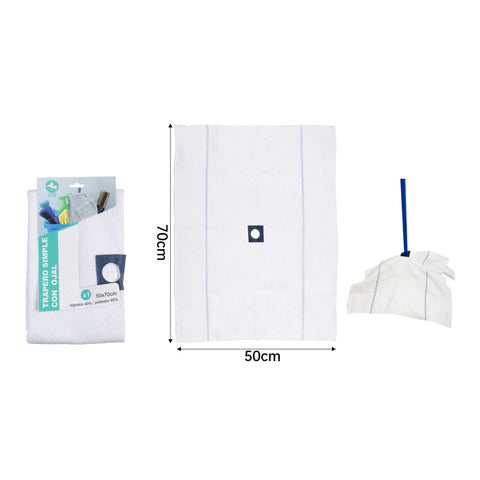 Pack 6 Trapero Simple de Algodón con Ojal 50x70 cm