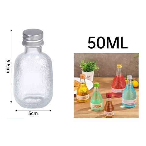 Botellita Redonda Texturizada Estilo Frost 50ml