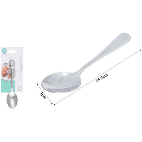 Set de 2 Cucharas 4# con Punta Fina de Acero Inoxidable - Ideal para Postres