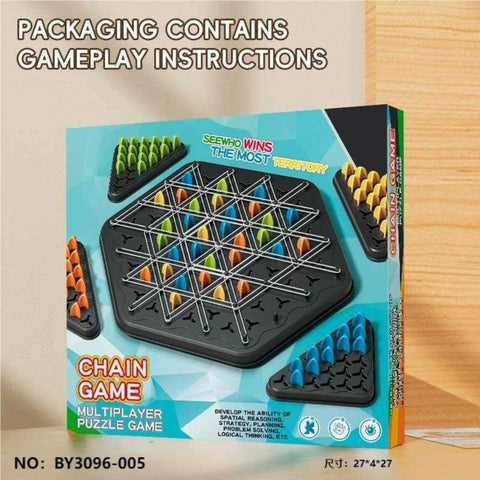 Ajedrez Triangular de Cadena / Rompecabezas Estratégico Grande