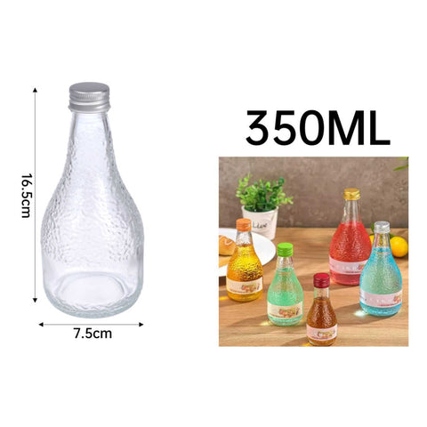 Frasco Decorativo para Licores 350ml Textura Frost Tapa Color Variado