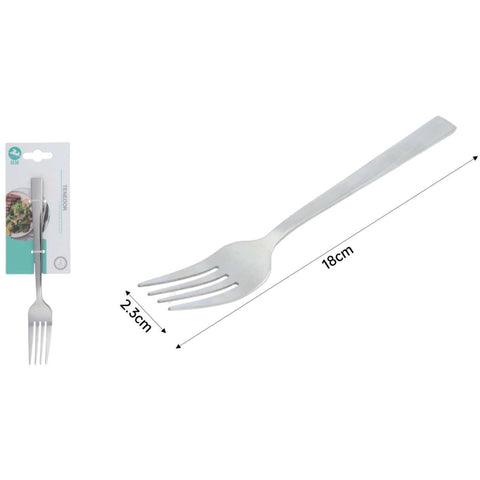Set de 2 Tenedores para Té de Acero Inoxidable - Punta Cuadrada