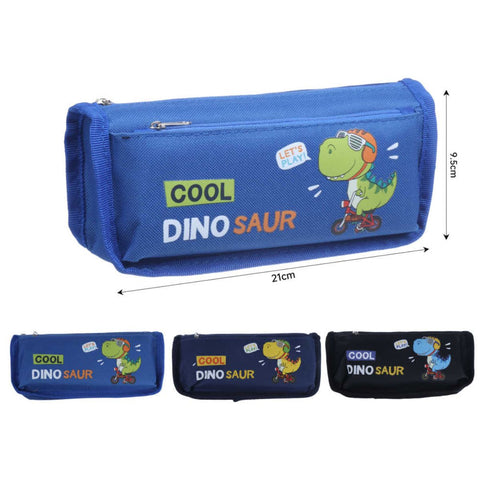 Estuche Escolar Diseño Cool Dinosaur Niños Dinosaurio