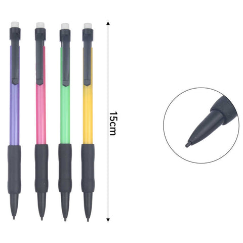 Set de 4 Portaminas 0.7 mm - Rojo, Amarillo, Verde y Azul