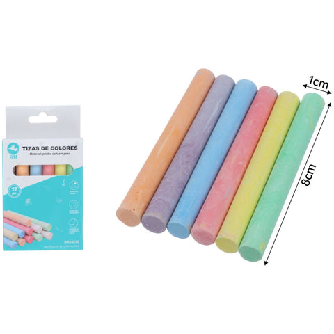 Set de 12 Tizas de Colores