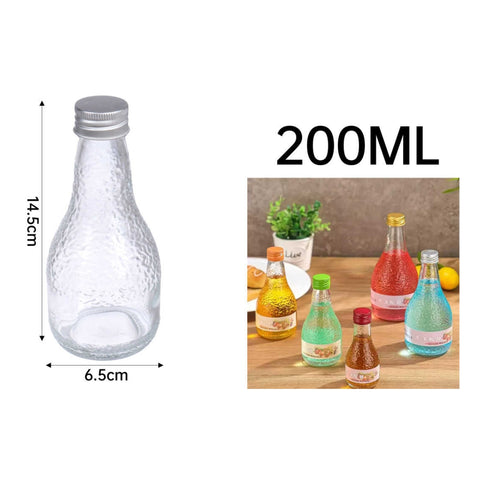Frasco Decorativo para Licores 200ml Textura Frost Tapa Color Variado