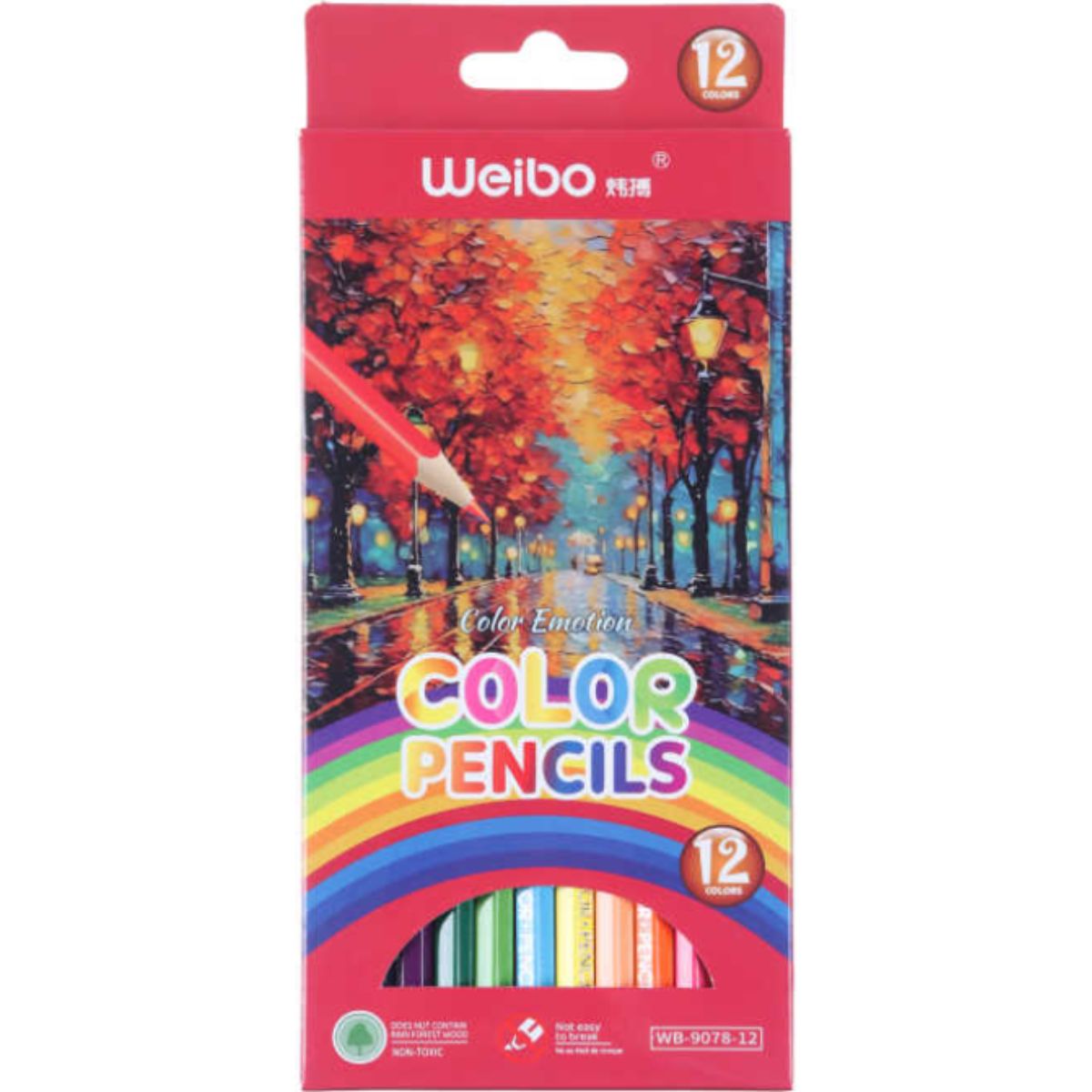 Lapices de Colores 12 Pcs Weibo