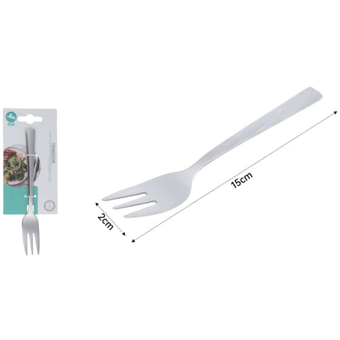 Set de 2 Tenedores de Postre de Acero Inoxidable - Punta Cuadrada